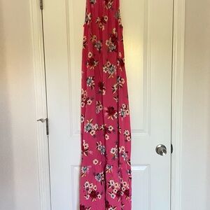 LOFT Pink Floral maxi Dress